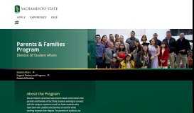 
							         Parents and Family Home - Sacramento State								  
							    