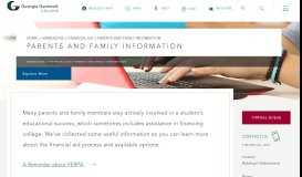
							         Parents and Family Information | Georgia Gwinnett College								  
							    