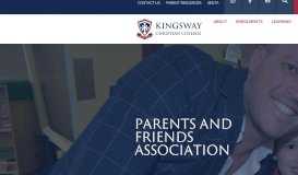 
							         Parents and Friends - Kingsway Christian College								  
							    