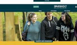 
							         Parents and Guardians | Sparsholt College Hampshire								  
							    