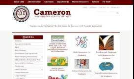 
							         Parents and Students - Cameron Independent School District								  
							    