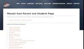 
							         Parents and Students - Mesabi East Schools								  
							    