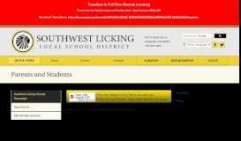 
							         Parents and Students - Southwest Licking Schools								  
							    