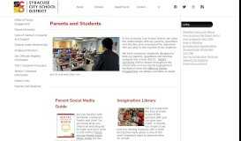
							         Parents And Students | The Syracuse City School District | Syracuse, NY								  
							    