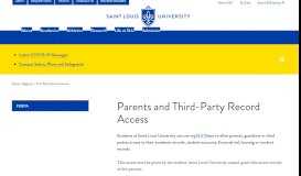
							         Parents and Third-Party Record Access : SLU								  
							    
