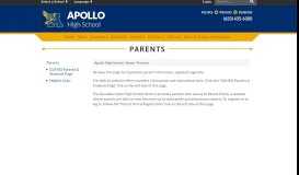 
							         Parents - Apollo High School								  
							    