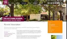 
							         Parents' Association | The Hutchins School, Hobart Tasmania								  
							    