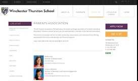
							         Parents Association | Winchester Thurston School								  
							    