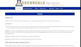 
							         Parents – Auburndale High School								  
							    