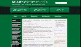 
							         Parents - Ballard County Schools								  
							    