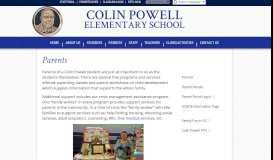 
							         Parents - Basic Information - Colin Powell Elementary School								  
							    