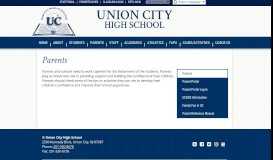 
							         Parents - Basic Information - Union City High School								  
							    