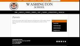 
							         Parents - Basic Information - Washington School								  
							    