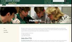 
							         Parents – Bulloch Academy								  
							    