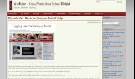 
							         Parents can receive Campus Portal help | Middleton Cross Plains ...								  
							    