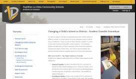 
							         Parents / Changing a Child's School or District - plcschools.org								  
							    