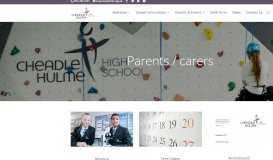 
							         Parents - Cheadle Hulme High School								  
							    