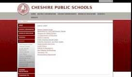
							         Parents - Cheshire Public Schools								  
							    