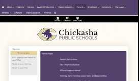 
							         Parents - Chickasha Public Schools								  
							    