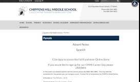 
							         Parents - Chippens Hill Middle School - Bristol Public Schools								  
							    