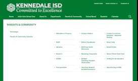 
							         Parents & Community / Homepage - Kennedale ISD								  
							    