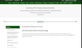 
							         Parents - De Soto Public School District #73								  
							    