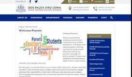 
							         Parents - Dos Palos Oro Loma Joint Unified School District								  
							    
