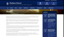 
							         Parents: Durham School: independent day and boarding school in the ...								  
							    