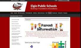 
							         Parents - Elgin Public Schools								  
							    