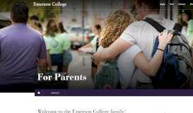 
							         Parents | Emerson College								  
							    