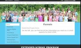 
							         Parents - Extended School Program								  
							    