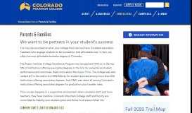 
							         Parents & Families - Colorado Mountain College								  
							    