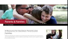 
							         Parents & Families - Davidson College								  
							    