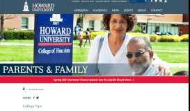 
							         Parents & Family | Howard University								  
							    