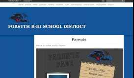 
							         Parents - Forsyth R-3 School District								  
							    