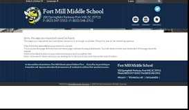 
							         Parents - Fort Mill Middle School								  
							    