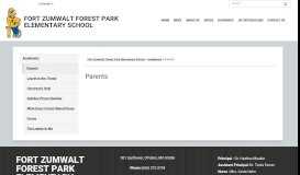 
							         Parents - Fort Zumwalt Forest Park Elementary School								  
							    