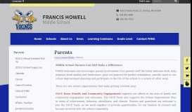 
							         Parents - Francis Howell Middle								  
							    