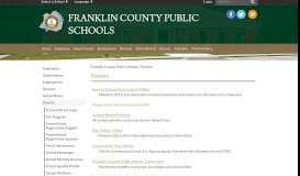 
							         Parents - Franklin County Public Schools								  
							    
