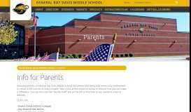 
							         Parents - General Ray Davis Middle School								  
							    