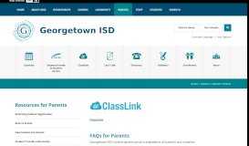 
							         Parents / GISD For Parents - Georgetown - Georgetown ISD								  
							    
