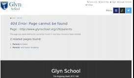
							         Parents - Glyn School								  
							    