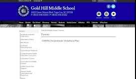 
							         Parents - Gold Hill Middle School - Fort Mill School District								  
							    