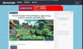 
							         Parent's Guide: Portal Knights | Age rating, mature content and ...								  
							    