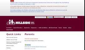 
							         Parents - Hillside Public Schools								  
							    