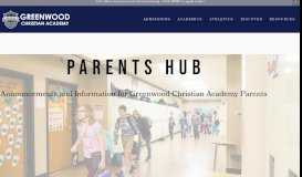 
							         Parents Home — Greenwood Christian Academy								  
							    