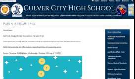 
							         Parents Home Page – Parents – Culver City High School								  
							    