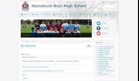 
							         Parents - Homebush Boys High School								  
							    