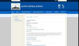 
							         Parents / Homepage - Alton Central School								  
							    