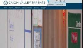 
							         Parents / Homepage - Cajon Valley Union School District								  
							    